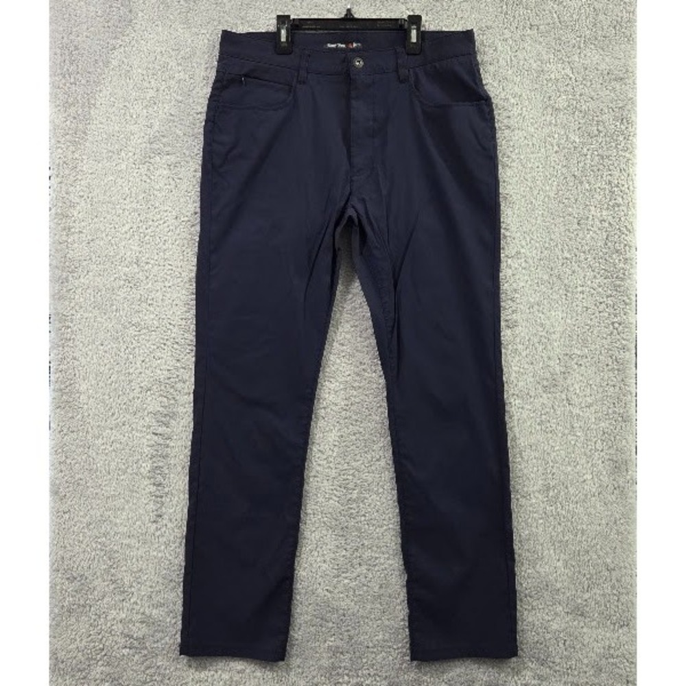 Desert Dunes Men's Pants 34x32 Navy Blue Tech Stretch Nylon Hiking Golf Chino